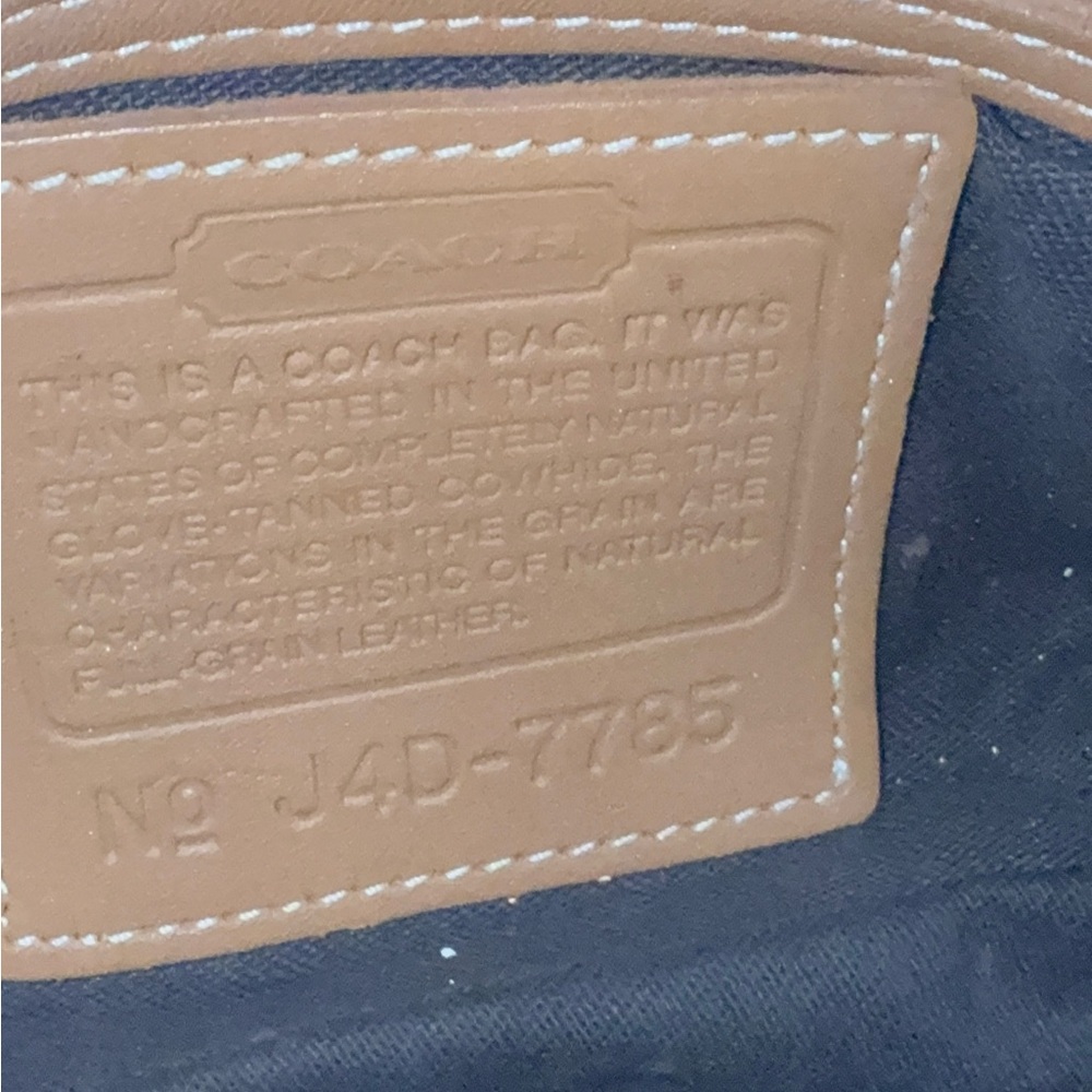 Vintage Coach 7785 Tan Leather Mini Shoulder Bag 1994 USA Made - Picture 2 of 11